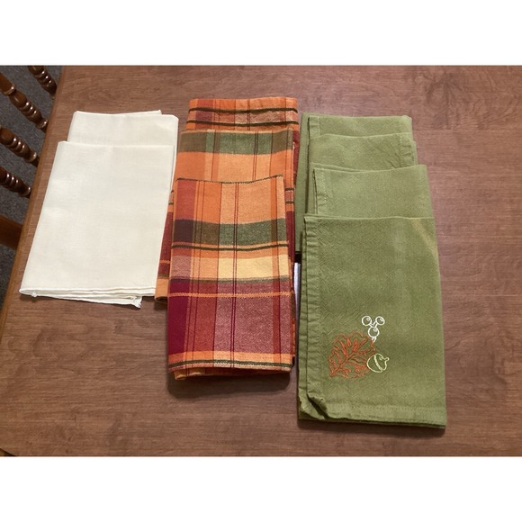 The Unbranded Brand Other - Lot of 9 Cloth Napkins-Vintage-Table Decor-Linens-Farmhouse,Cottage Core